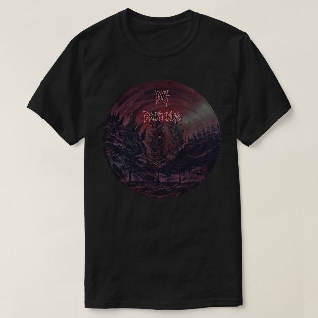 Camiseta DG Paintings Maroon Forest (Frente do Design)