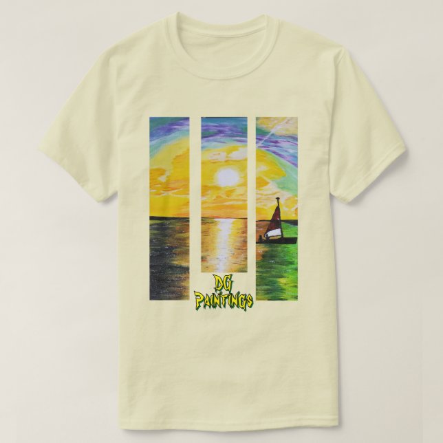 Camiseta DG Paintings Sunrise Sail V2 (Frente do Design)