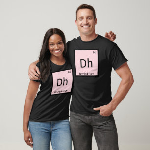 Camiseta Dh - Presunto Temperado Química Símbolo da Tabela