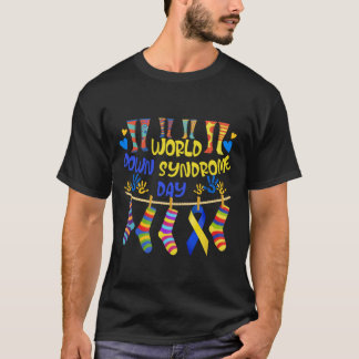Camiseta DH World Down Syndrome Shirt, Rock Your Meias