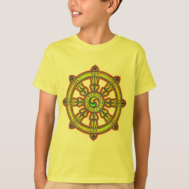 Camiseta Dharma budista Chakra (Frente)