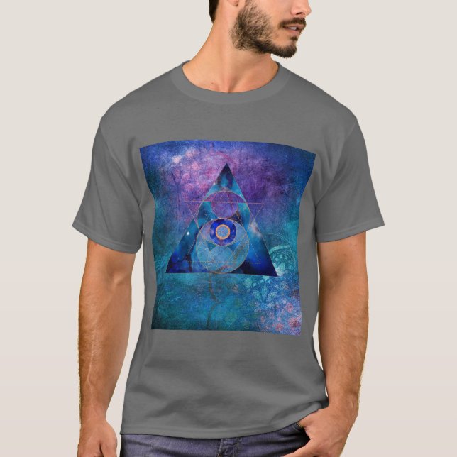 Camiseta Dharma Sacred Geometry Galaxy  (Frente)