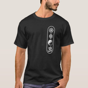 Camiseta Dharmachakra Wheel Om Sign Yin Yang Endless Kno