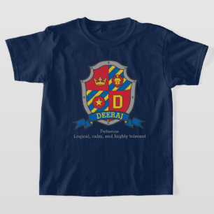 Camiseta Dheeraj nome de menino & significado escu