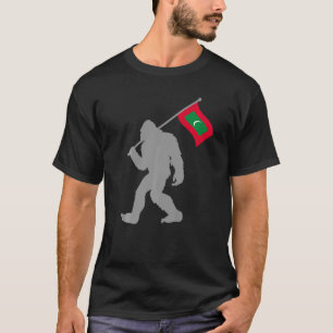 Camiseta Dhivehi Raajje Ou Bandeira Maldiviana Na Bandeira