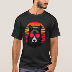Camiseta Dhole Retro Vintage Óculos Solares de Animais dos