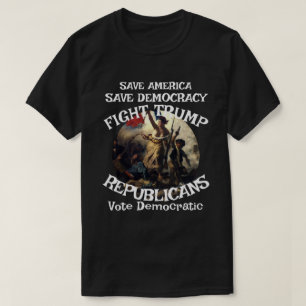 Camiseta DHS FBI CBP Bandeira de Voto de Eleição Política A