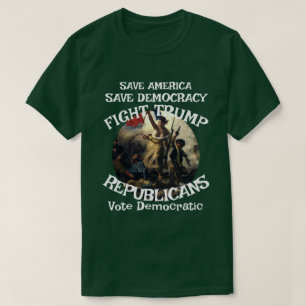 Camiseta DHS FBI CBP Bandeira de Voto de Eleição Política A