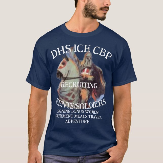 Camiseta DHS FBI CBP Preços Custo Aumentando Saúde Saúde B (Frente)