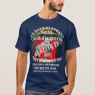 Camiseta DHS FBI CBP Tump Ex Marinha Foca Elefante Pendejo