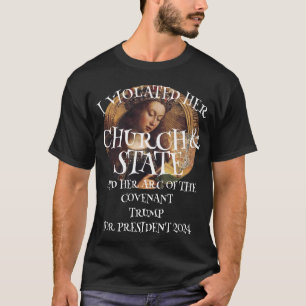 CAMISETA DHS FBI CBP VIOLARAM VOTO DO COVENANT DE TRUMP ARK