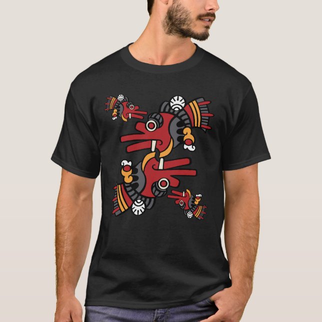 Camiseta Dia 02 do Calendário Asteca - Ehecatl (Frente)