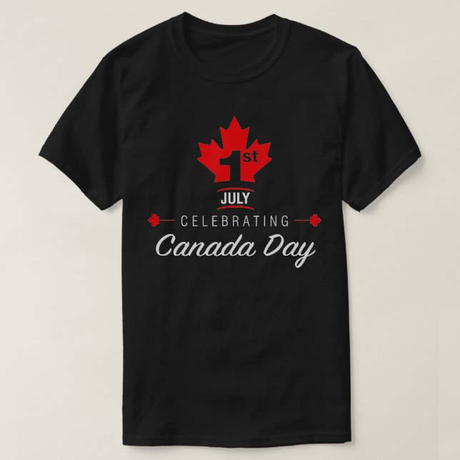 Camiseta Dia 11 de julho Celebrando o Canadá (Frente do Design)