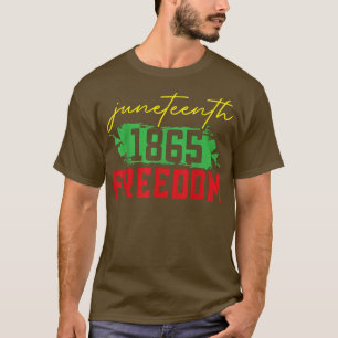 Camiseta Dia 18 de junho de 1865 Dia da Liberdade - Afro-Am