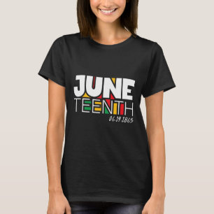 Camiseta Dia 19 de junho de 1865: Orgulho do Dia da Liberda