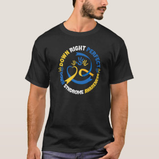 Camiseta Dia 21 de março Abaixo na Direita Pe