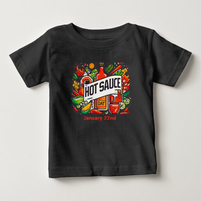 Camiseta Dia 22 de janeiro - Molho quente (Frente)