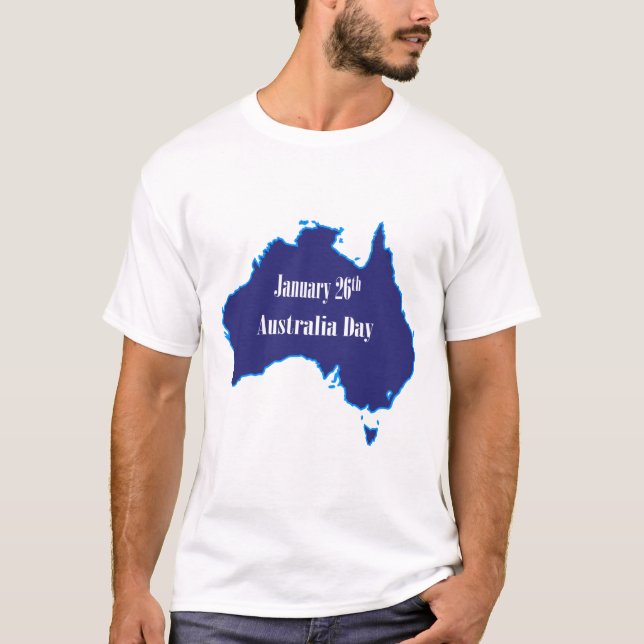 Camiseta Dia 26 de janeiro da Austrália (Frente)
