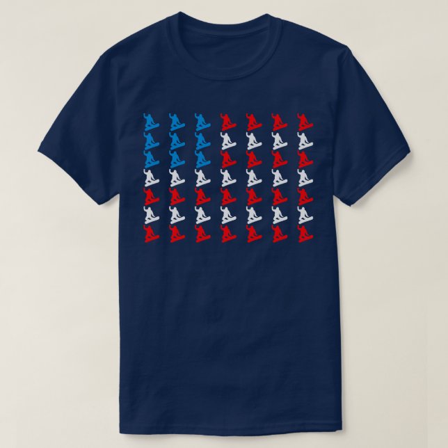 Camiseta Dia 4 de Independência de Bandeira Americana (Frente do Design)