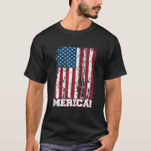 Camiseta Dia 4 De Julho Da Independência Bandeira Americana