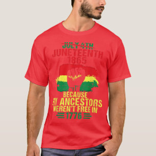 Camiseta Dia 4 de julho de 1865 da Liberdade Porque