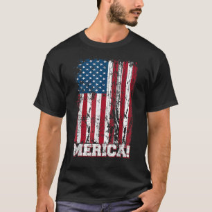Camiseta Dia 4 de julho Dia da Independência Bandeira Ameri