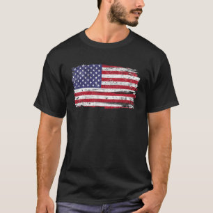 Camiseta Dia 4 de julho Independência Estados Unidos Bandei