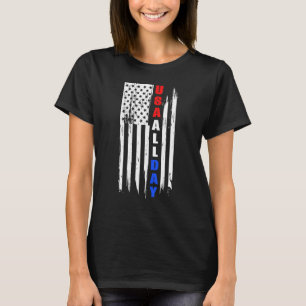 Camiseta Dia 4 de julho Independência Estados Unidos Bandei