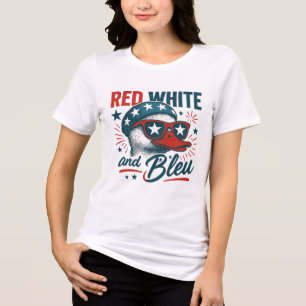 Camiseta Dia 4 de julho, Vermelho, Branco, Independência Az