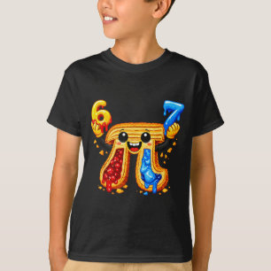 Camiseta Dia 67 meme 3.14 símbolo de gotejamento pastelaria