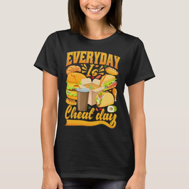 Camiseta Dia a dia Cheat Comida Cotações Cheat Refeição (Frente)