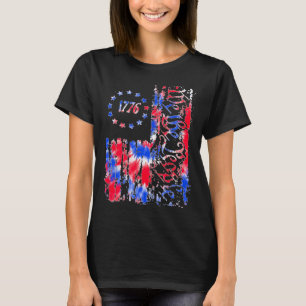Camiseta Dia Americano Bandeira Patriótica 1776 Nós O Tie D