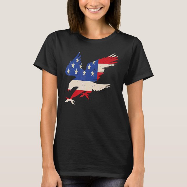 Camiseta Dia Americano de Veteranos 4 de julho (Frente)