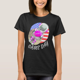 Camiseta Dia Americano do Jogo de Futebol, bandeira dos EUA