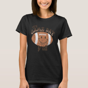 Camiseta Dia Americano do Jogo de Futebol Leopard em chamas