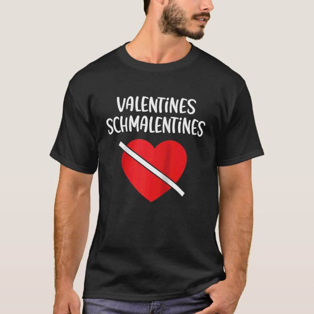 Camiseta Dia Anti-Valentim para Sempre Feliz Singlehoo (Frente)