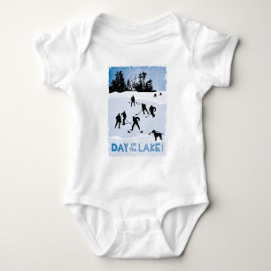 Camiseta Dia Azul na Criança de Hockey no Lago