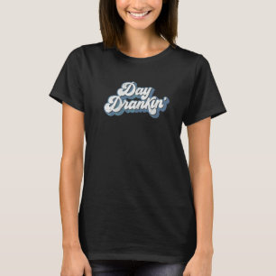 Camiseta Dia Bebendo Cerveja Retro dos Anos 70 Festa de Beb