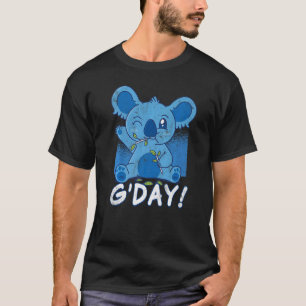Camiseta Dia Bom Koala Bear Patriótico Austrália Australian