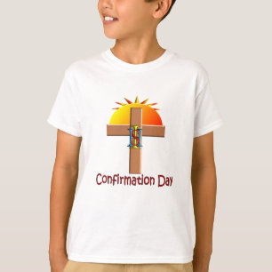 Camiseta Dia católico da confirmação para miúdos