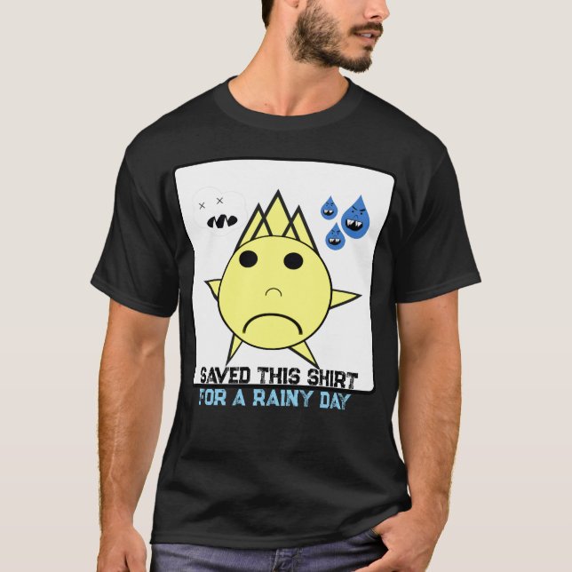 Camiseta Dia Chuvoso : Skullnskin Gráficos  (Frente)