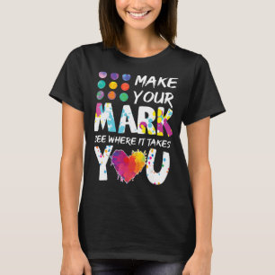 Camiseta Dia Colorido Faça Sua Marca Ver Onde Leva