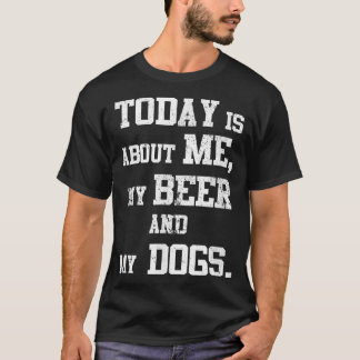 Camiseta Dia com Cães e Cerveja