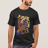 Dia da Austrália Canguru Engraçado Australiano Aus