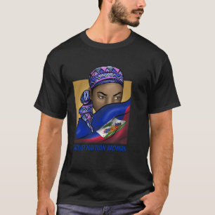 Camiseta Dia da Bandeira Haitiana Mulher Orgulhosa Ayiti Ga