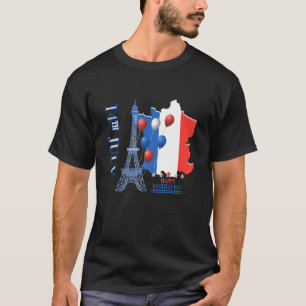 Camiseta Dia da Bastilha da França 14 julho Dia Nacional da