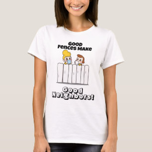 Camiseta Dia da Boa Vizinhança: Vizinhos Amigáveis com Café