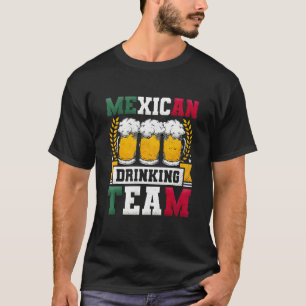 Camiseta Dia da Cerveja da Equipe de Bebedores Mexicanos