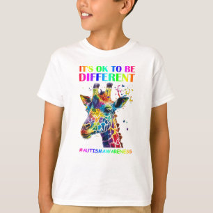 Camiseta Dia da Consciência do Autismo Está tudo bem ser di