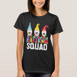 Camiseta Dia da Consciência do Autismo Gnomo no Esquadrão A
